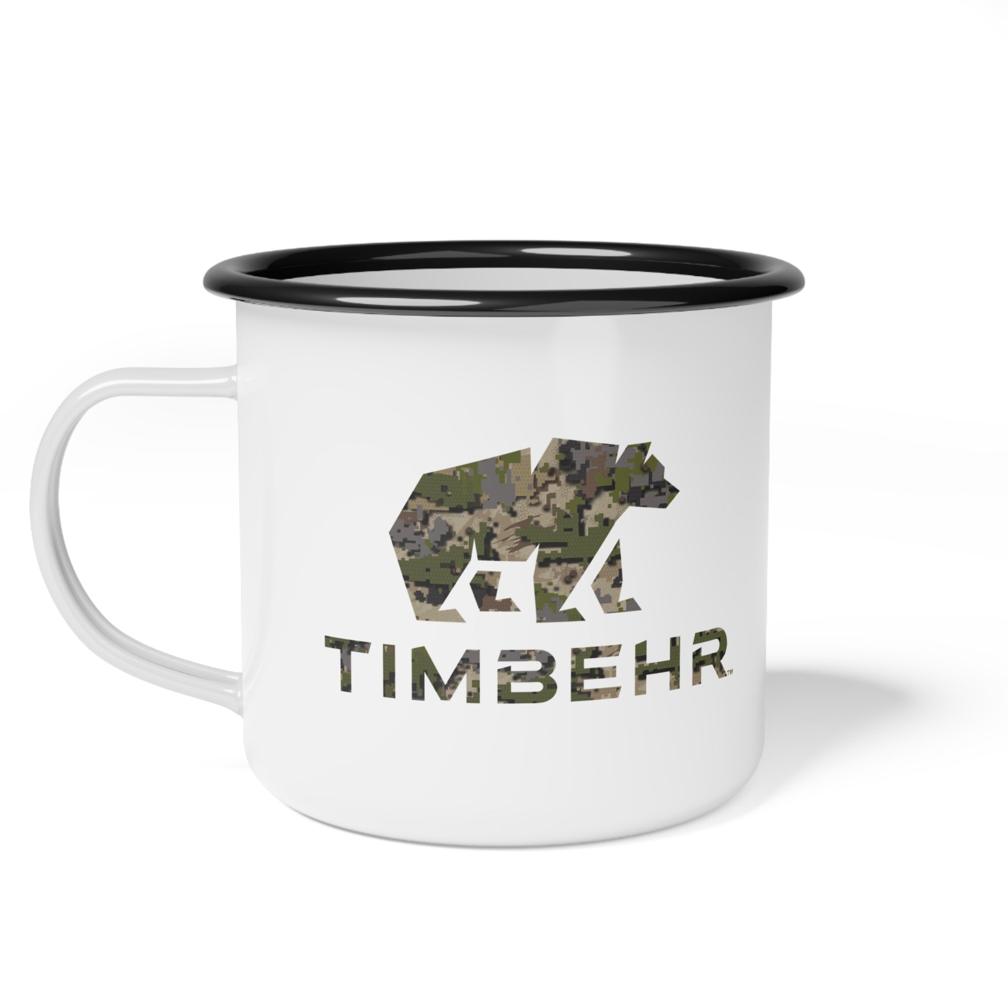 TIMBEHR Enamel Camp Cup — OG Dispersa Camo Logo