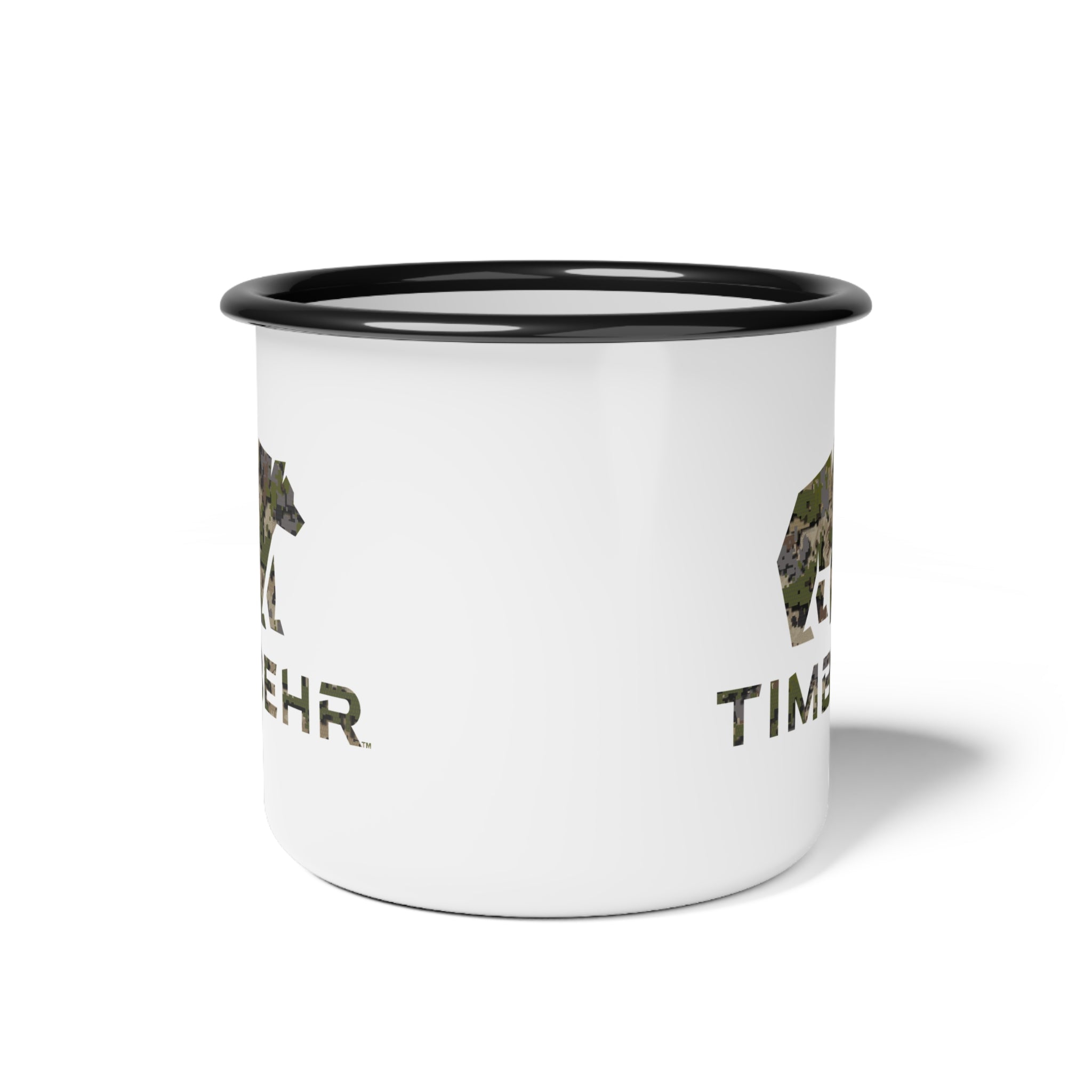 TIMBEHR Enamel Camp Cup — OG Dispersa Camo Logo