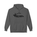 TIMBEHR - Wildlife Fleece Hoodie - Elk - Ideal for Nature Lovers, Outdoor Adventures, Gift for Him and Her, Forest Aesthetic, Fall & Winter Wear