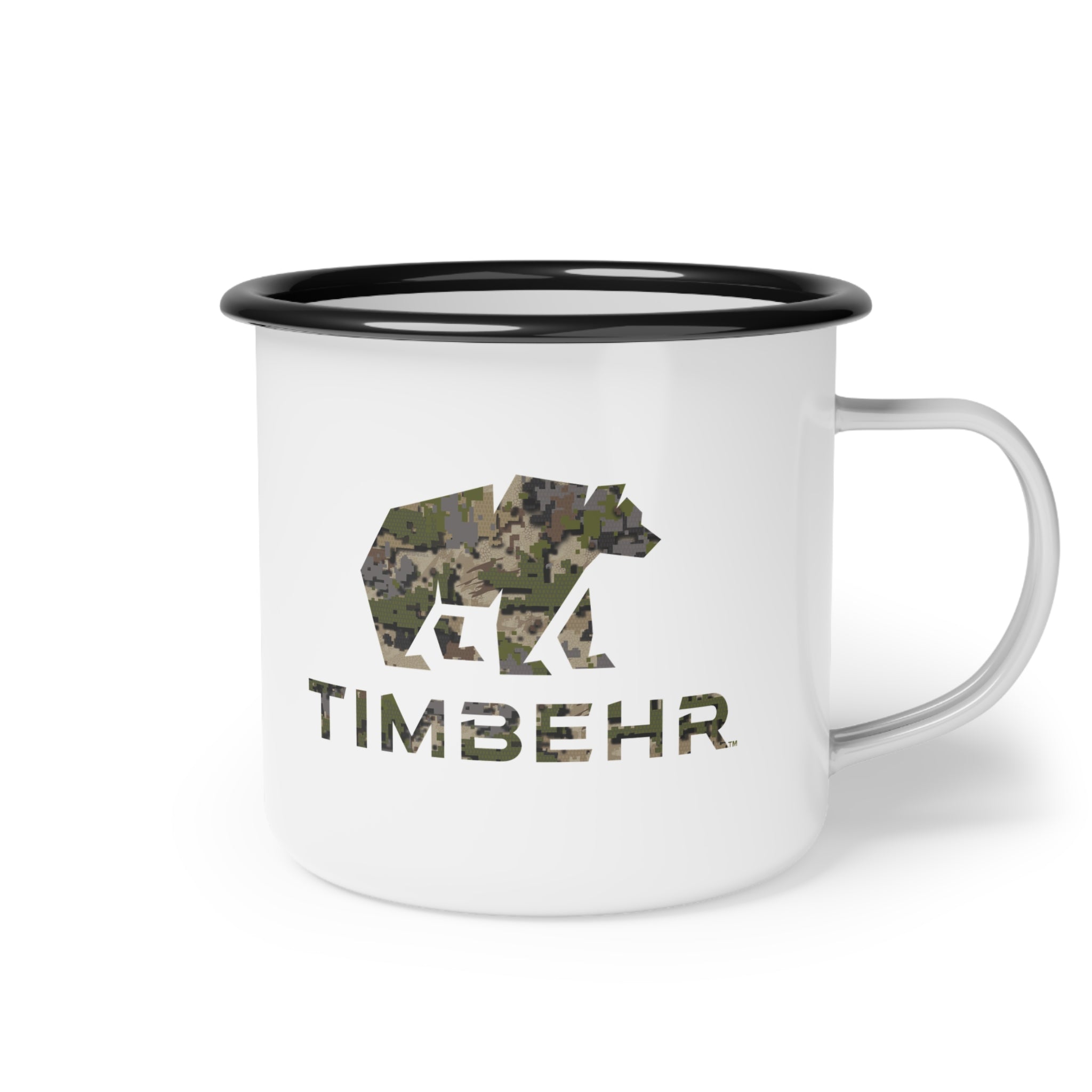 TIMBEHR Enamel Camp Cup — OG Dispersa Camo Logo