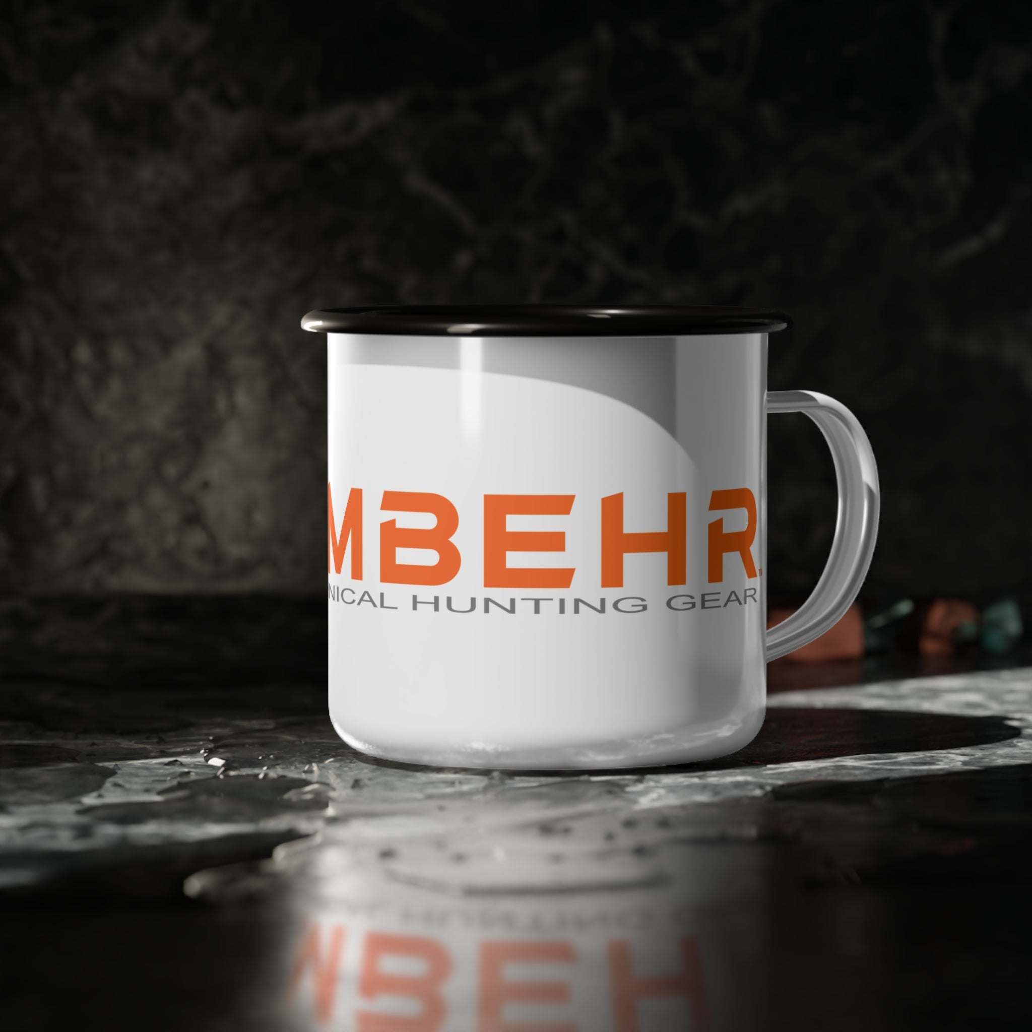 TIMBEHR Enamel Camp Cup — Orange Logo