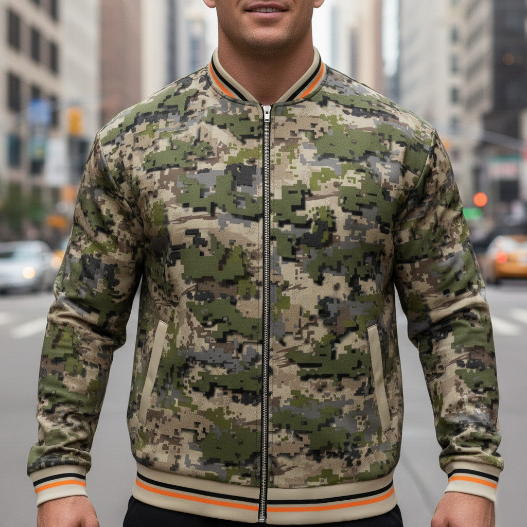 The "Original" Dispersa Camo Bomber: Layer Up in Style