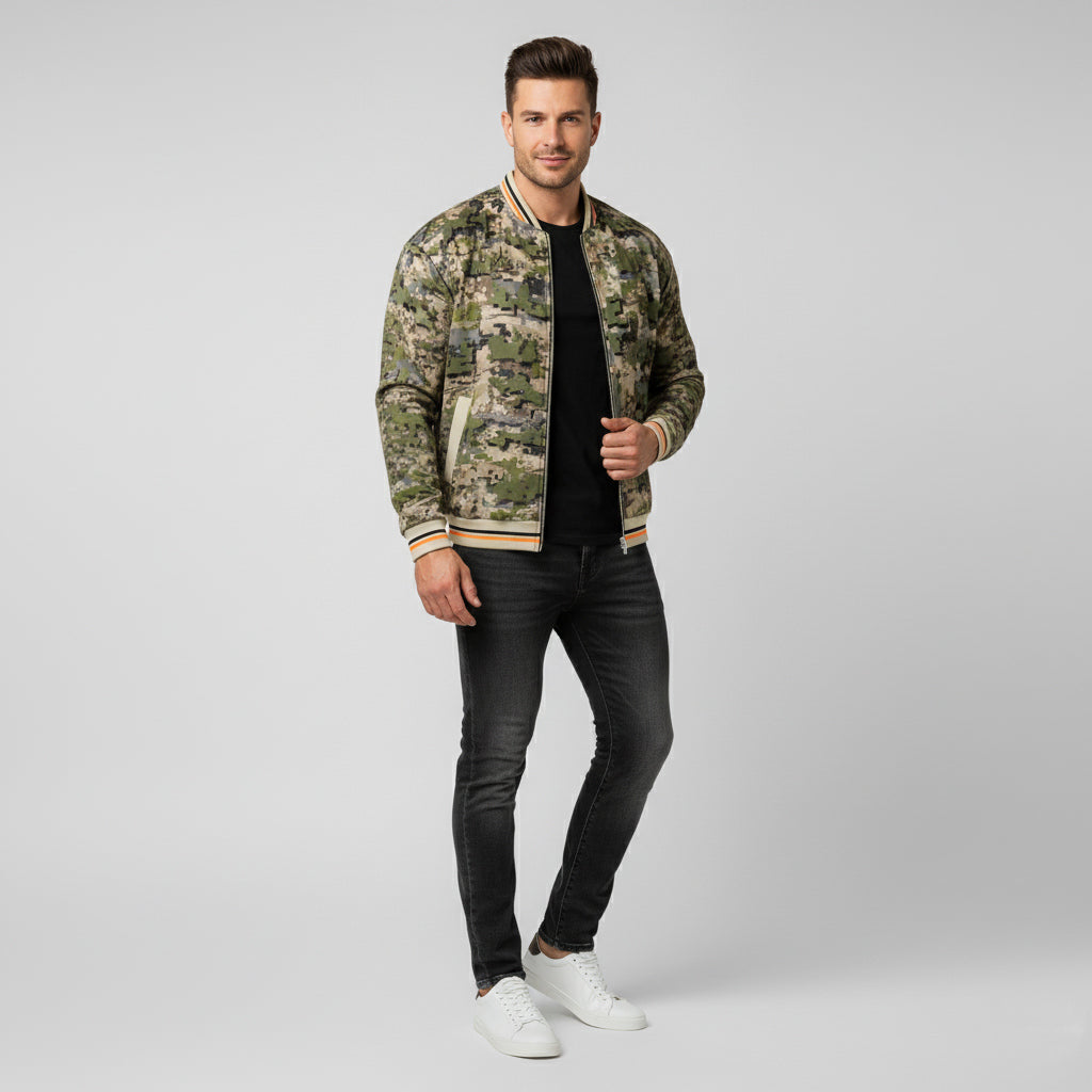 The "Original" Dispersa Camo Bomber: Layer Up in Style