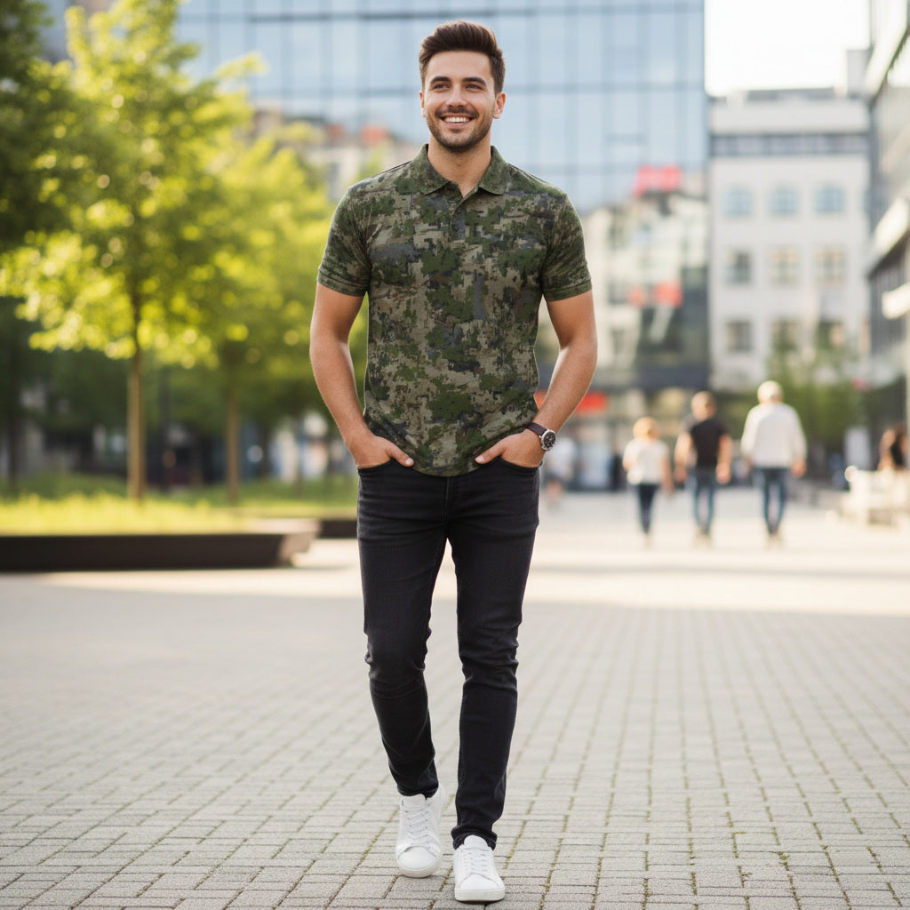 The Performance Polo featuring Dispersa Camo by TIMBEHR