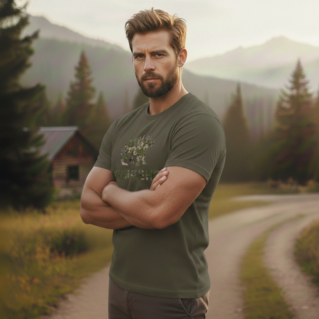 TIMBEHR OG Dispersa Logo T-Shirt — Rustic Outdoor Graphic Tee