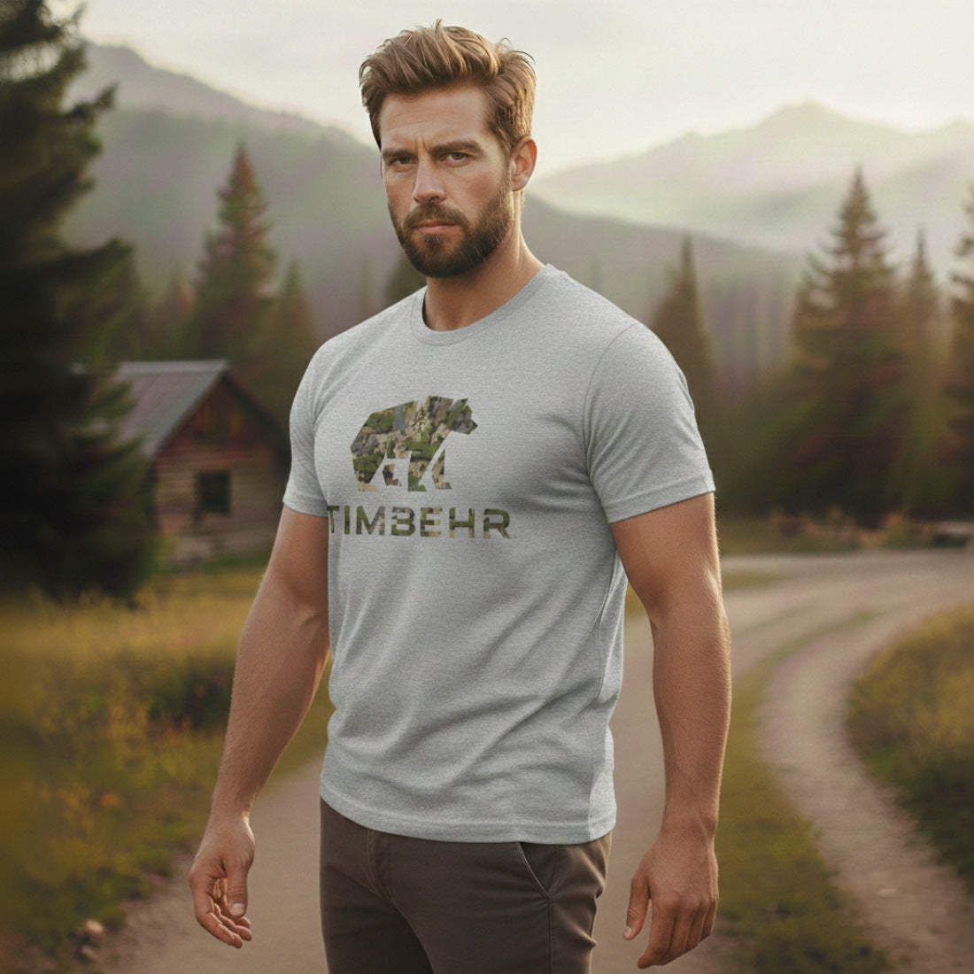 TIMBEHR OG Dispersa Logo T-Shirt — Rustic Outdoor Graphic Tee