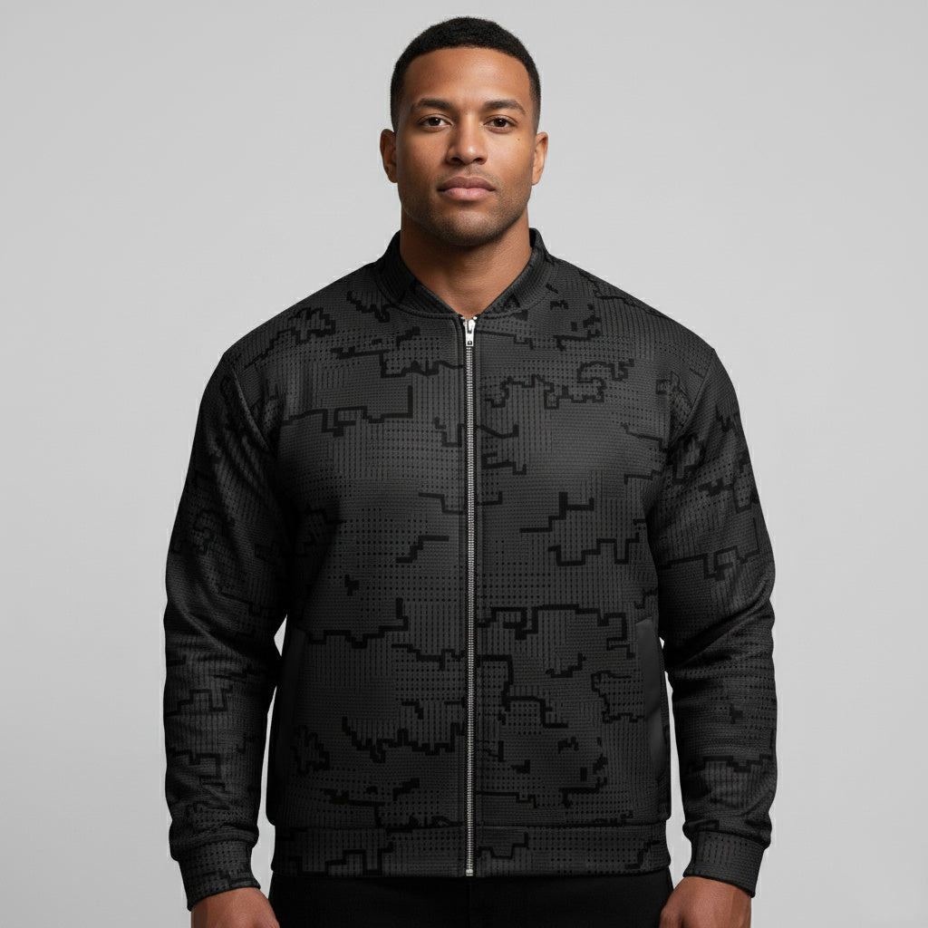 Dispersa Ghost Camo Bomber in Grey: Your New Signature Layer