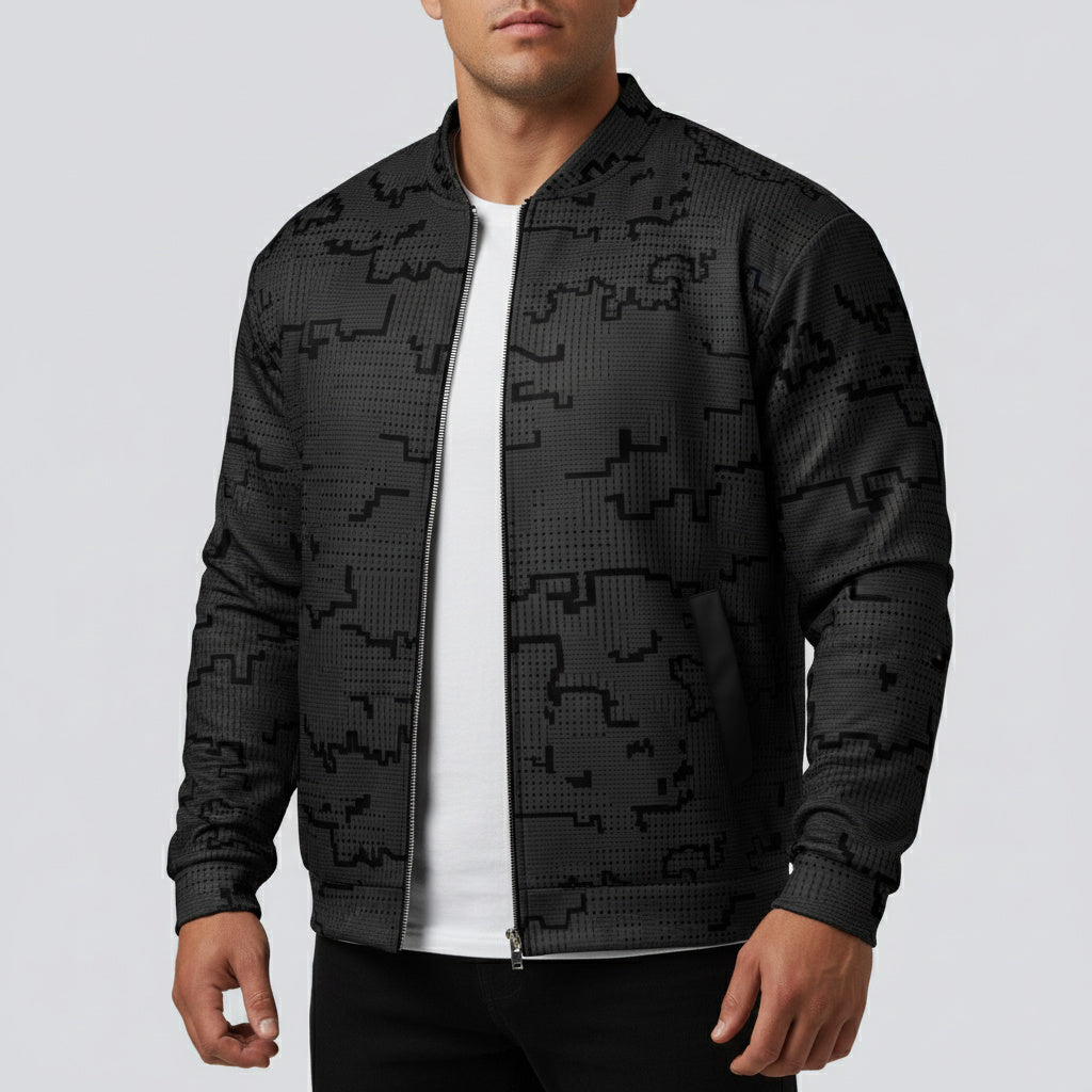 Dispersa Ghost Camo Bomber in Grey: Your New Signature Layer