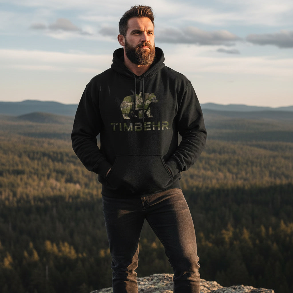 TIMBEHR "Dispersa" Logo Hoodie – Cozy Outdoor Fleece
