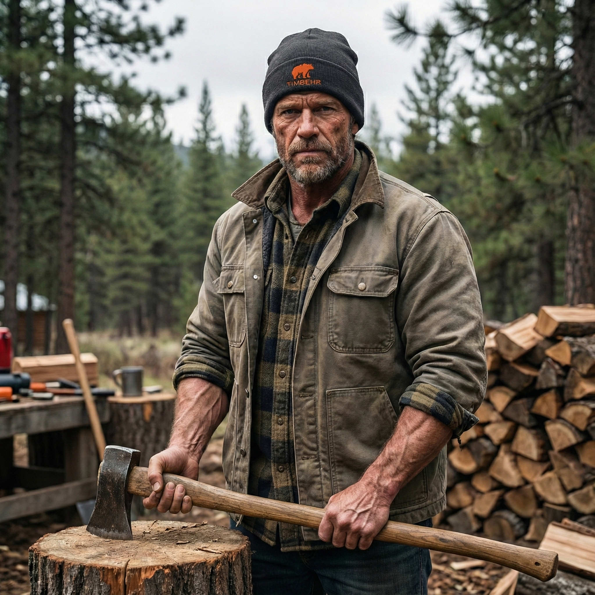 TIMBEHR's Embroidered Cuffed Beanie: Quiet Confidence for Cold Days - OG Logo