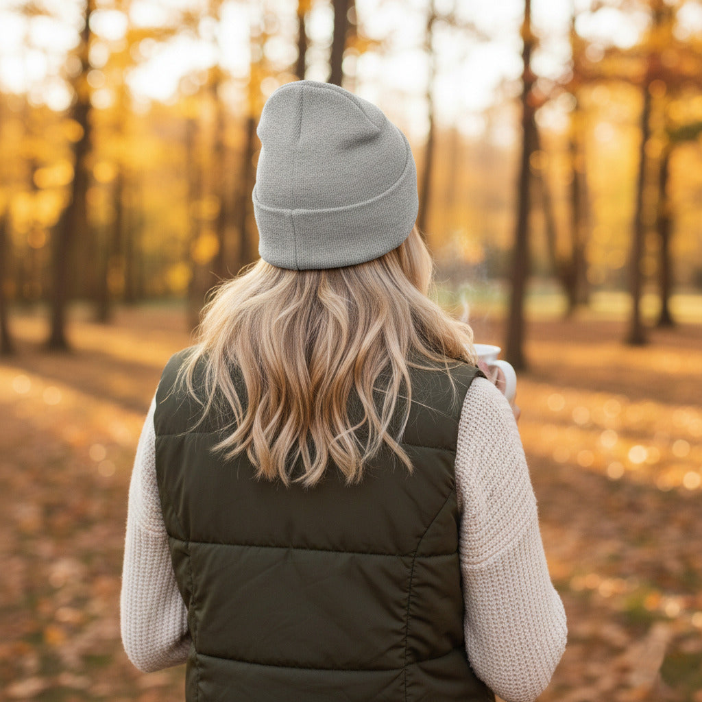 TIMBEHR's Embroidered Cuffed Beanie: Quiet Confidence for Cold Days - OG Logo