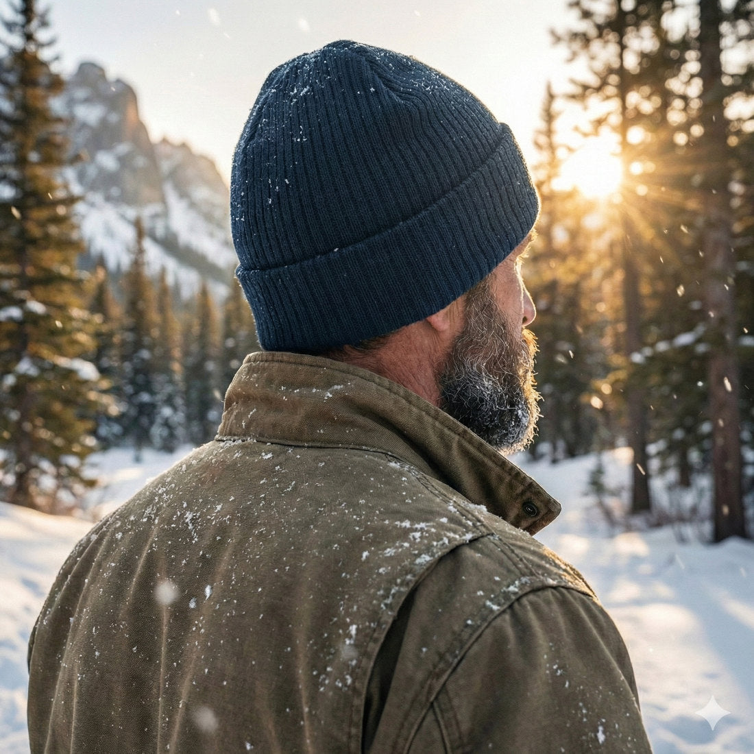 TIMBEHR's Embroidered Ribbed Beanie — OG Logo Knit Cap