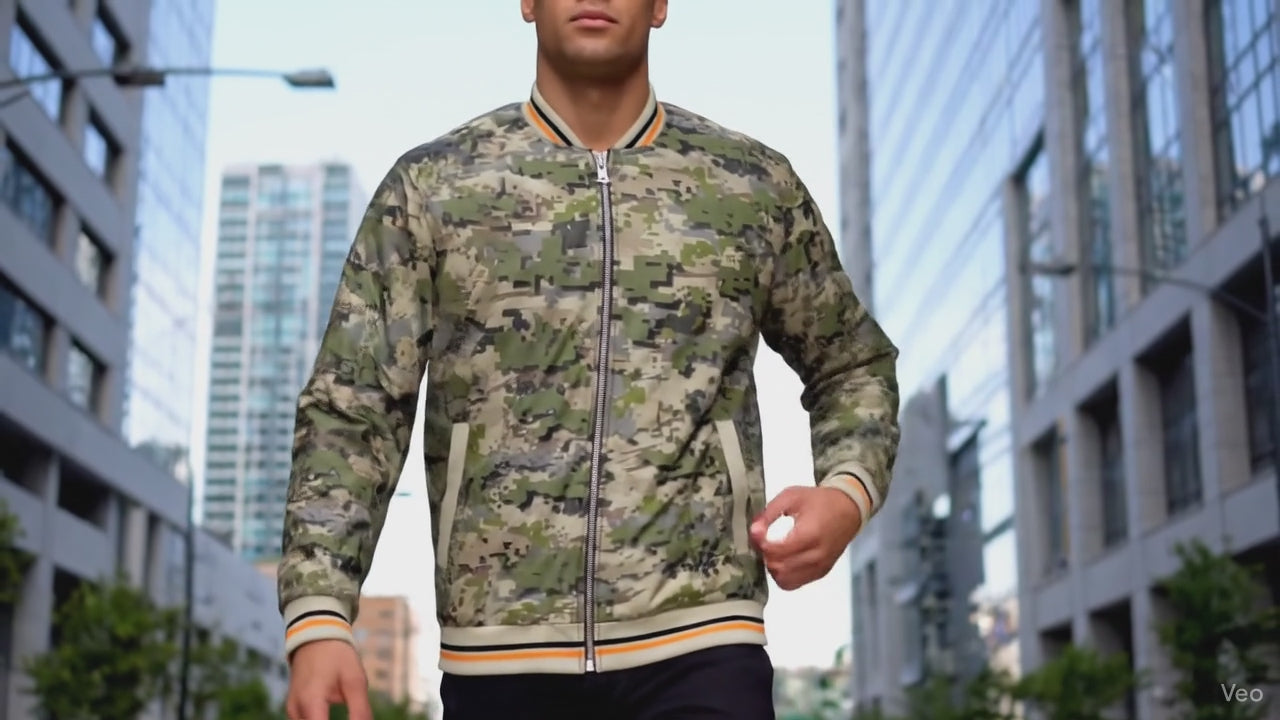The "Original" Dispersa Camo Bomber: Layer Up in Style